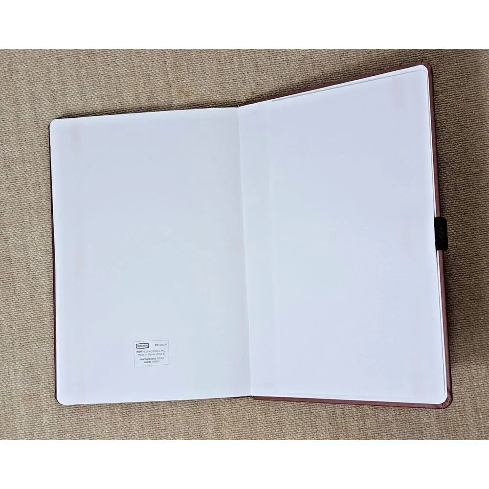 Hardcover Notebook Journal  Vegan Leather Cover‎  Brown Lined Pages Lot of 2